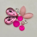 Nail Art Crystal Placement Kit - Pink