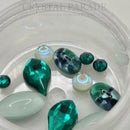 Nail Art Crystal Placement Kit - Jade Glow