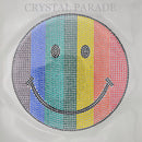 Zodiac Hotfix Crystal Iron on Transfers - Rainbow Smiley Face