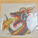 Zodiac Hotfix Crystal Iron on Transfers - Dragon with Headphones