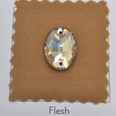 Zodiac Crystal Oval Sew on Stone - Golden Shadow