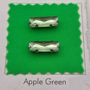 Luna Baguette Sew on Stone in Silver Setting - Light Peridot