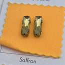 Luna Baguette Sew on Stone in Silver Setting - Topaz