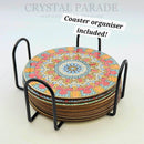 Diamond Painting Coaster Kit - Mandala Blooms