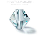 Preciosa Bicone Bead Silver Aquamarine
