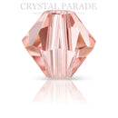 Preciosa Bicone Bead Rose Peach