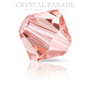 Preciosa Bicone Bead Rose Peach