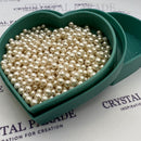 Preciosa Vintage Half-Drilled Round Pearls - Creamrose