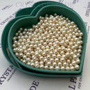 Preciosa Vintage Half-Drilled Round Pearls - Creamrose