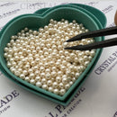 Preciosa Vintage Half-Drilled Round Pearls - Creamrose