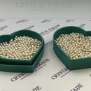 Preciosa Vintage Half-Drilled Round Pearls - Creamrose