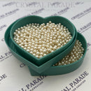 Preciosa Vintage Half-Drilled Round Pearls - Creamrose