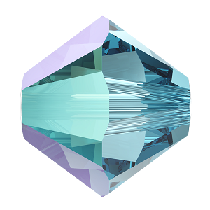 Swarovski Bicone Beads 5328 - Aquamarine Shimmer