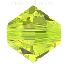 Swarovski Bicone Beads 5328 - Citrus Green
