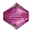 Swarovski Bicone Beads 5328 - Fuchsia
