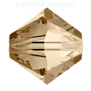 Swarovski Bicone Beads 5328 - Golden Shadow