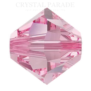 Swarovski Bicone Beads 5328 - Light Rose