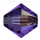 Swarovski Bicone Beads 5328 - Purple Velvet AB