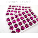 Zodiac Rivoli Sew on Stone - Cerise