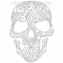 Zodiac Hotfix Crystal Iron on Transfers - Skull