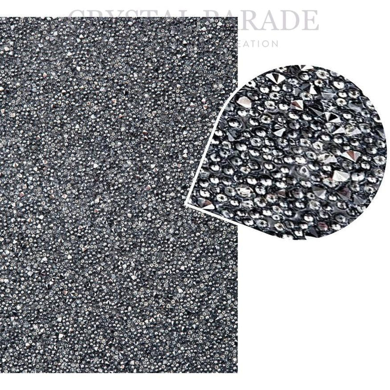 Preciosa Crystal Sheet - Black Hematite