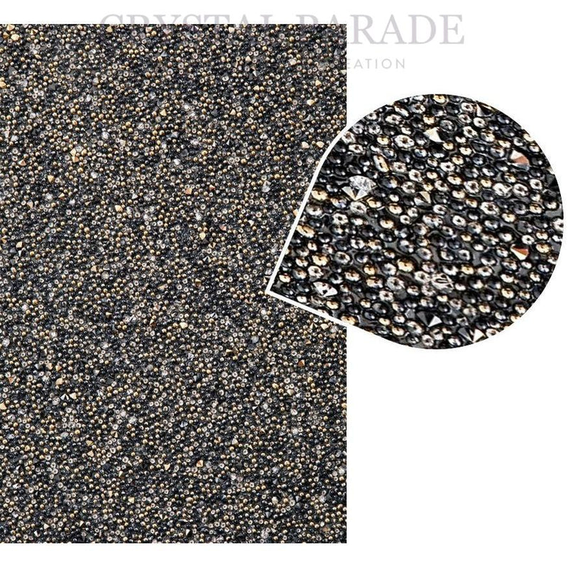 Preciosa Crystal Sheet - Starlight Gold / Black