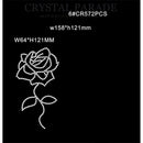Zodiac Hotfix Crystal Iron on Transfers - Rose