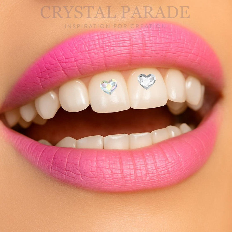 Crystal Parade Tooth Gem Kit - Swarovski Hearts x4