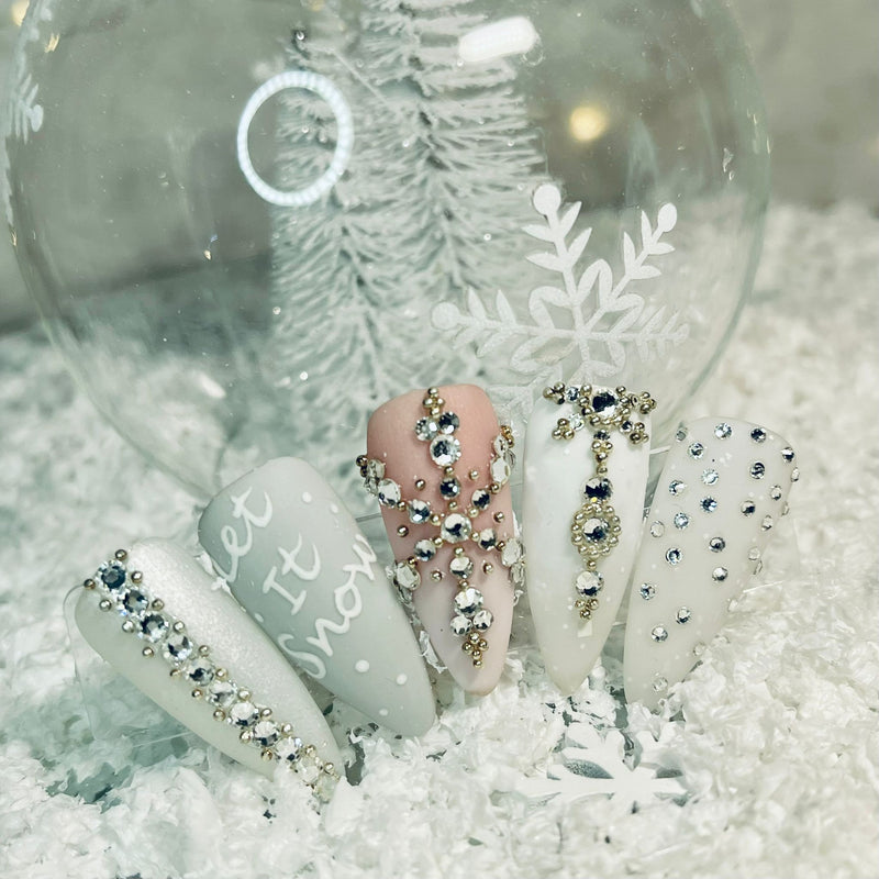 Let It Snow Crystal Nail Art Mix