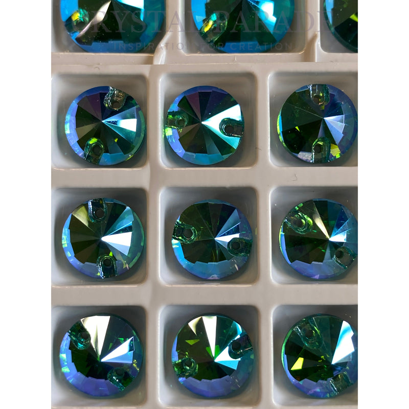 Zodiac Rivoli Sew on Stone - Aquamarine Shimmer