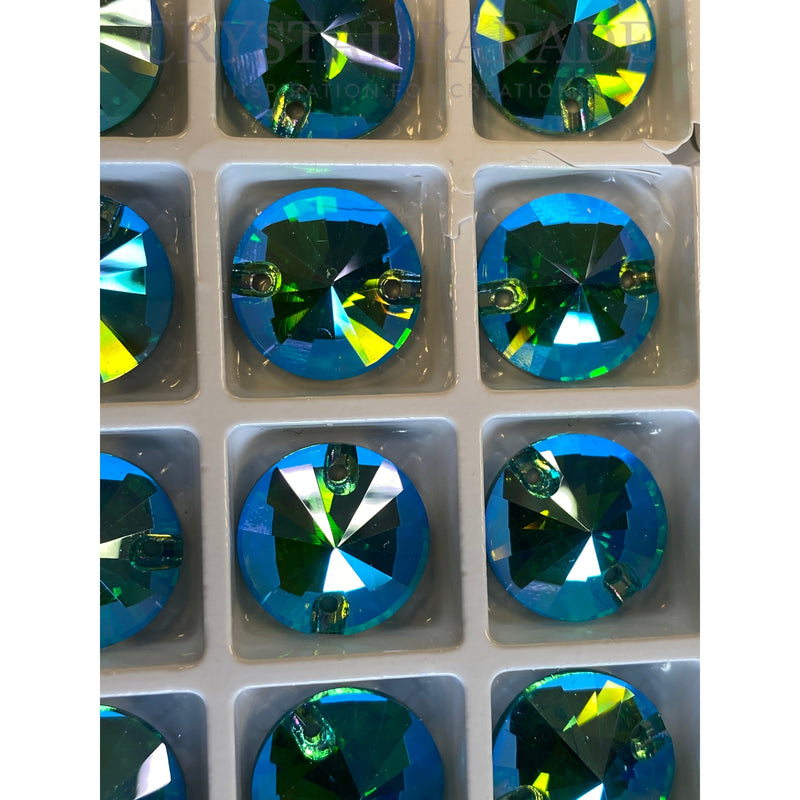 Zodiac Rivoli Sew on Stone - Aquamarine Shimmer