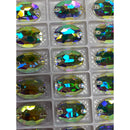 Zodiac Crystal Oval Sew on Stone - AB