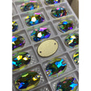 Zodiac Crystal Oval Sew on Stone - AB
