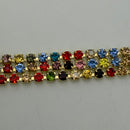 Chaîne de strass signe astrologique - Cristaux SS10 (3 mm) - 1 mètre