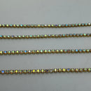 Chaîne de strass signe astrologique - Cristaux SS10 (3 mm) - 1 mètre