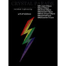 Zodiac Hotfix Crystal Iron on Transfers - Rainbow Lightning Bolt