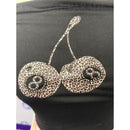 Embellished 8 Ball Leopard Print Crop Top - Size Small