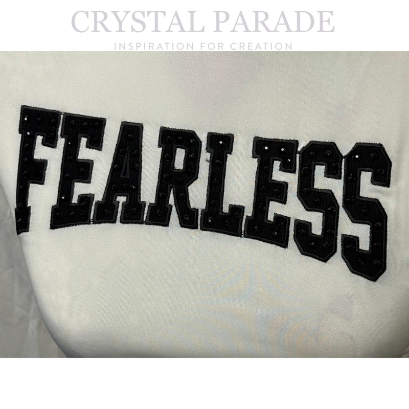 Embellished White Longsleeve Turtleneck - FEARLESS (Size M)