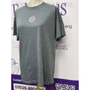 Embellished Pink Disco Ball Grey T-Shirt - Size Medium (16)
