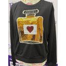 Embellished Chanel Style Longsleeve Jumper Black - Size Large