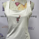 Embellished Cocktail Vest White - Size Large