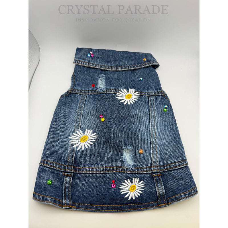 Pet Denim Jacket with Rhinestones