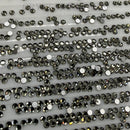 Luna Non Hotfix Rhinestones SS3 (1.5mm) Pack of 100 - Black Diamond