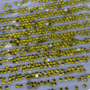 Luna Non Hotfix Rhinestones SS3 (1.5mm) Pack of 100 - Citrine