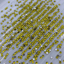 Luna Non Hotfix Rhinestones SS3 (1.5mm) Pack of 100 - Citrine