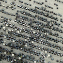 Luna Non Hotfix Rhinestones SS3 (1.5mm) Pack of 100 - Cyan Metal