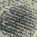 Luna Non Hotfix Rhinestones SS3 (1.5mm) Pack of 100 - Cyan Metal