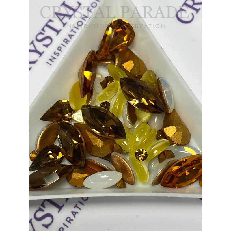 Vintage Crystals and Opals Pretty Petals Mix - Pack of 50 Sunflower