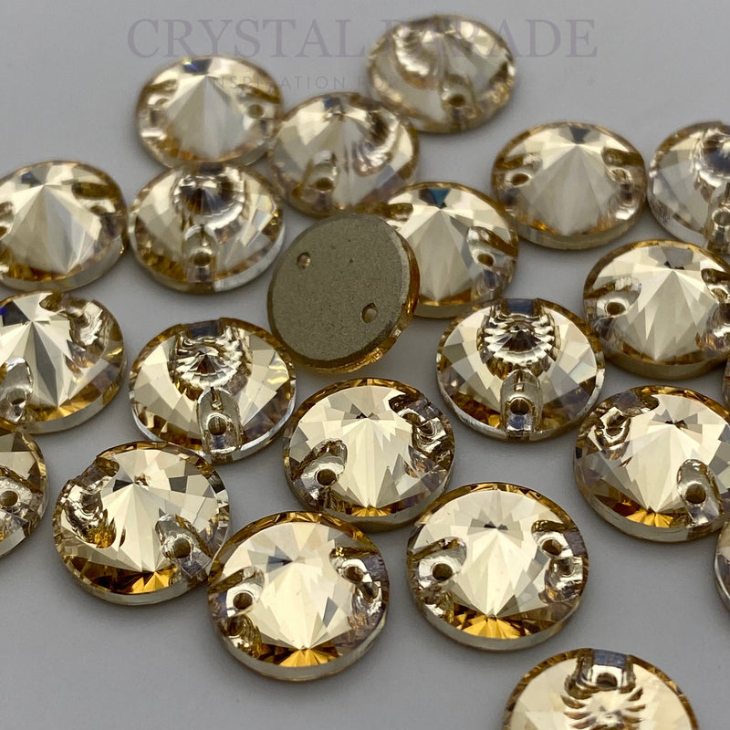 Zodiac Rivoli Sew on Stone - Golden Shadow