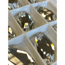 Zodiac Crystal Hexagon Sew on Crystal - Clear